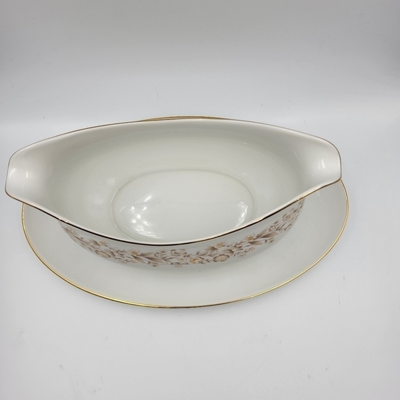 EKCO Prudence ELEGANTE 373 Gravy Boat & Underplate - Picture 2 of 7